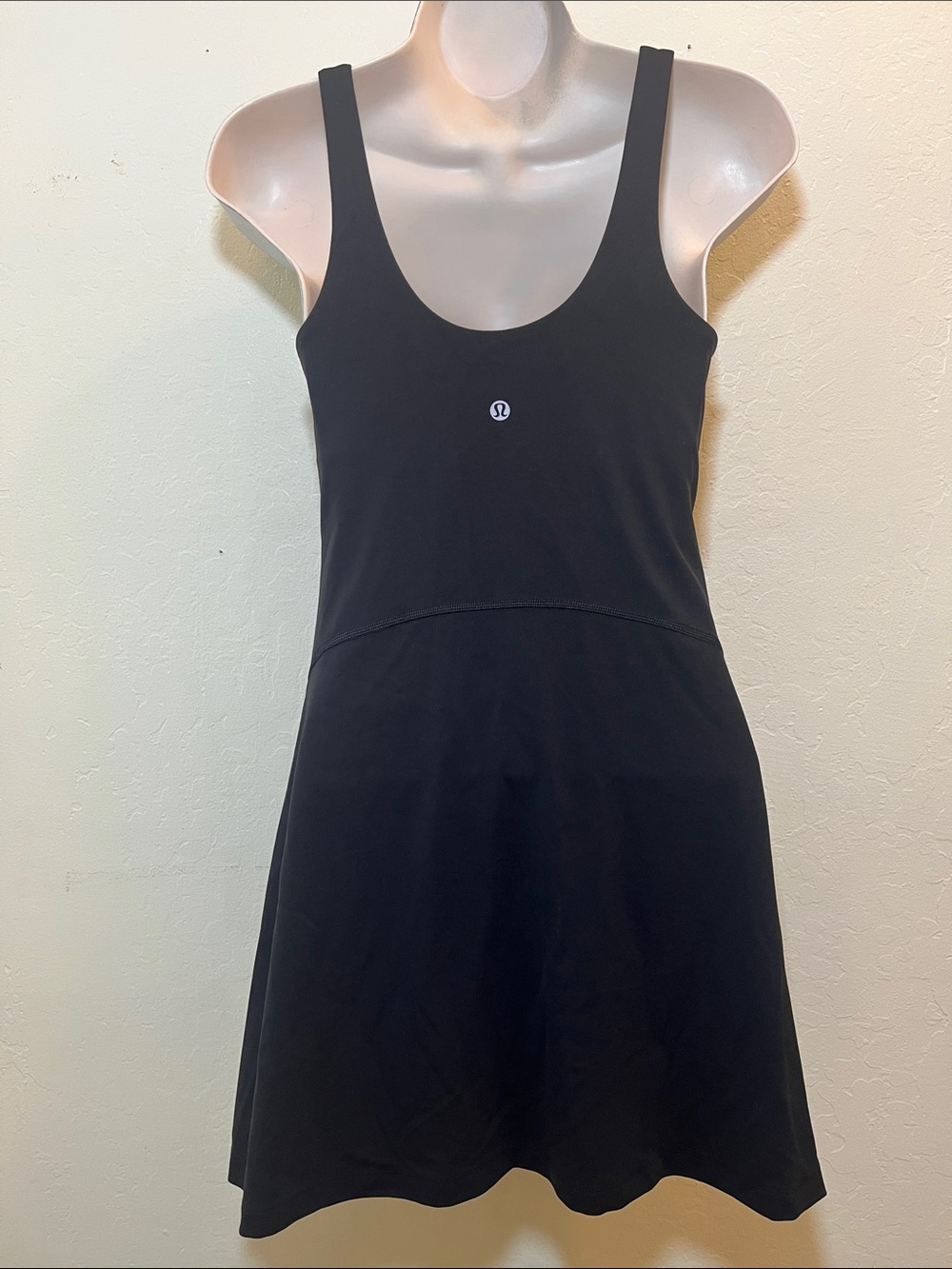 lululemon Tennis athletica Black Scoop Neck Tank Dress